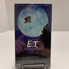 ET The Extra Terrestrial 1988 VHS 1982 MCA GREEN SEALED E.T. Steven Spielberg