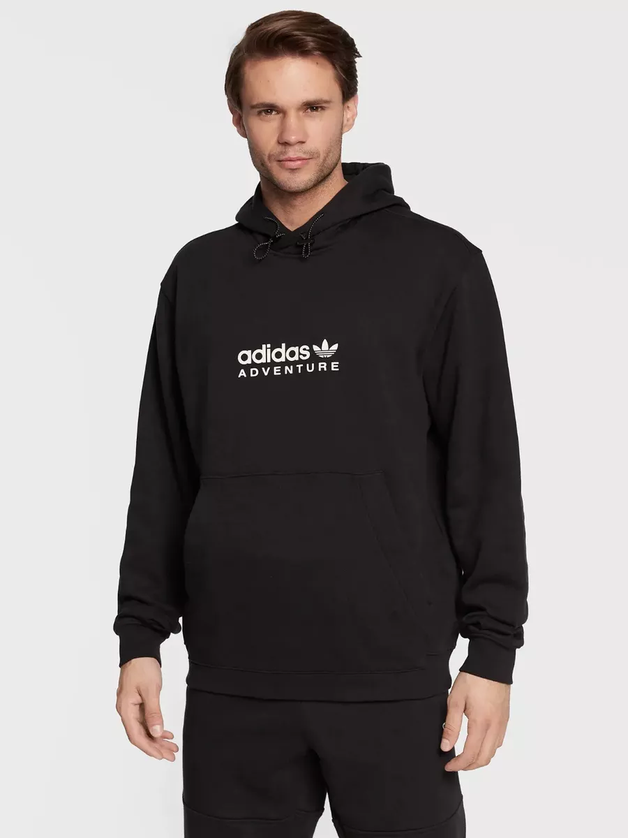 ADIDAS FELPA UOMO COTONE FELPATO ORIGINALS RETRO art. HK5002 mod. ADV HOODY
