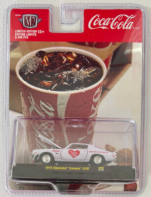 M2 Machines 2021 Coca-Cola 1972 Chevrolet Camaro Z/28 #A09 1:64 Scale Die-cast