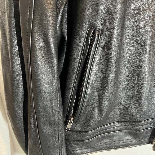 Genuine Harley Davidson 105th Anniversary Black Leather Jacket Men's XL - Imagen 12 de 23