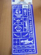 Kinder Motiv Schablone Kreul 48211 Piraten Little Pirate Kindergeburtstag Hai