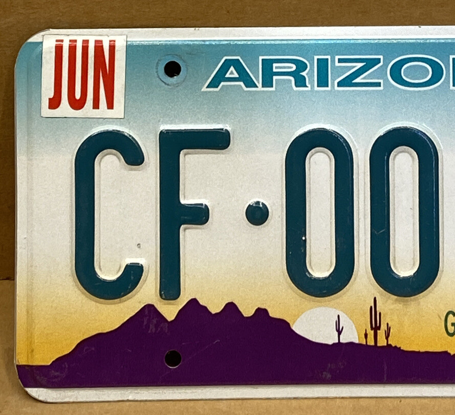 RARE ARIZONA COMMERCIAL TRUCK LICENSE PLATE-VINTAGE CF•00162 | eBay