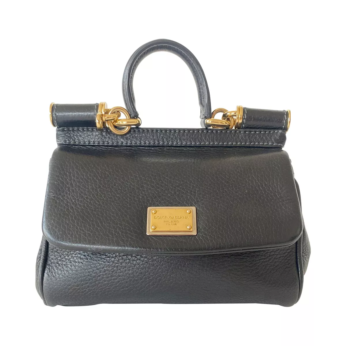 Dolce & Gabbana Authenticated Sicily Leather Handbag