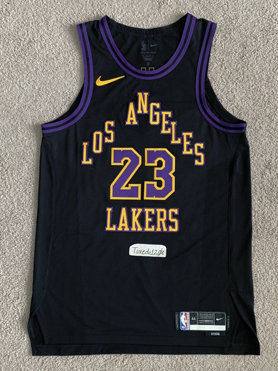 New! Nike Authentc Lebron James 23/24 LA Lakers City Edition