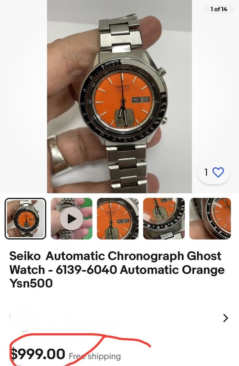 ✓ SEIKO - Rare Vintage Automatic Chronograph Watch - 6139 ✓ SEIKO - Rare Vintage Automatic Chronograph Watch - 6139