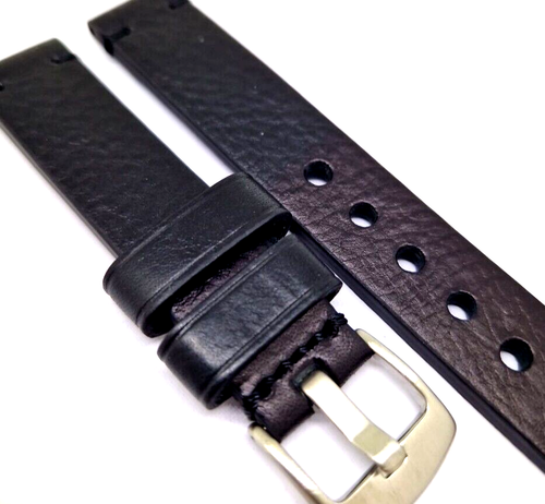 Uhrenarmband Ruka strong 18mm Band Vintage extra stabil schwarz / D1 - Picture 2 of 3