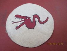 WWII LUFTWAFFE RED SERPENT 2/JG3 FIGHTER SQDN  FLIGHT JACKET PATCH