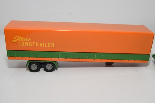 B62 1:50 TEKNO VOLVO F88 F89 TRUCK TRAILER PROMOTIONAL GREEN - ORANGE EXC. COND. - Picture 5 of 13