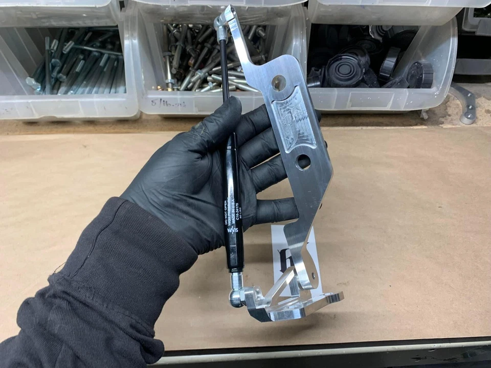 💯Genuine Hush Performance 90-93 Acura Integra Billet Hydro Hood 铰链对 — 第 3/4 张图片