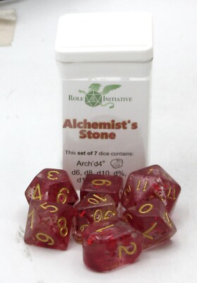 Role 4 Initiative 50543-7C Diffusion Alchemist STone (Set of 7 Dice) R4I Red