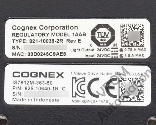 Surplus COGNEX IS7802M-363-50 / In-Sight 7000 Series Vision Monochrome Sensor Ca - Picture 2 of 5
