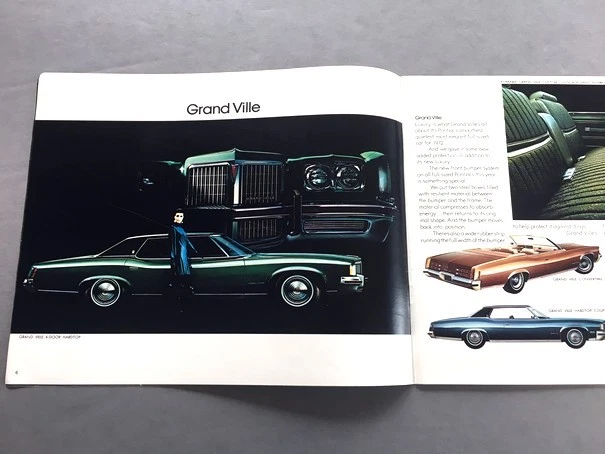 1972 Pontiac Sales Brochure Catalog Grand Prix Bonneville Catalina Firebird GTO Foto 4 de 4