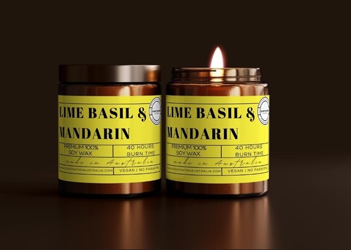 I am Wealthy Affirmations / Intention Scented Soy Candle 225 g ~45hrs burn time - Picture 2 of 12
