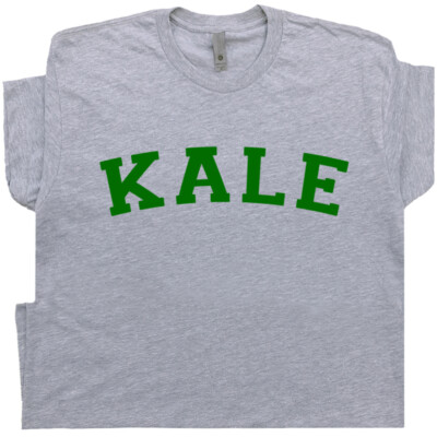 Kale T Shirt University Funny Vegetarian Saying Vegan Slogan Men Women Retro   