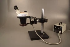 Bausch & Lomb Stereo Zoom 4 Microscope Dolan 180 Fiber Optic RING LIGHT Boom B&L