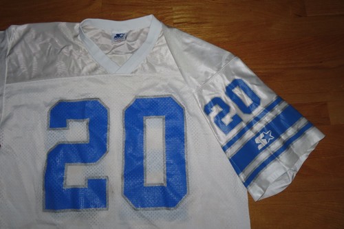 Vintage Starter Label BARRY SANDERS No 20 DETROIT LIONS Size 52 Football Jersey - Picture 4 of 8