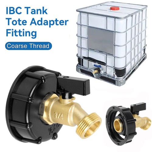 IBC Tote Adapter, 2" Fine Thread IBC Tank Fitting For 275-330 Gallon IBC Tote Tank, With Ball Valve Fits For Garden Hose Connector In | Whizz Parts & Connectors - Foto 5