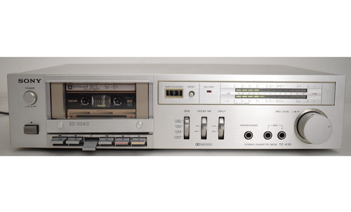 1980' SONY TC-K33 2-Head Dolby NR Stereo Cassette Deck