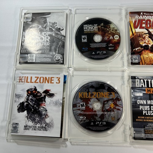 Sony PlayStation 3 PS3 4 Video Game Lot Complete CIB, Rainbow 6, Medal Of Honor - Picture 4 of 8