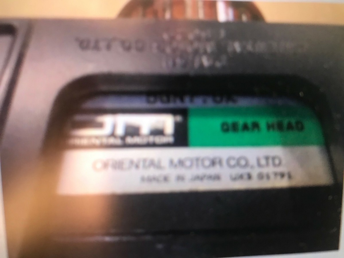 ORIENTAL BRAKED GEAR MOTOR 5IK40GN-SM w/ 5GN7.5K | eBay