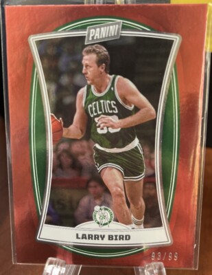 #'ed/99   LARRY BIRD SP 2022-23 Panini NBA Player of The Day #79 Red Foil HOF