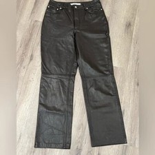 Women  s Tommy Hilfiger Vintage VTG 100 Leather Size 6 Brown Classic Pants