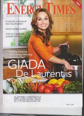 GIADA DE LAURENTIIS ENERGY TIMES MAGAZINE MARCH 2015 NO LABEL