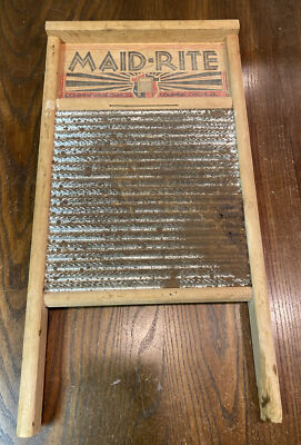 Vintage Maid-Rite No 2072 Wash Board Columbus Washboard Co. | eBay