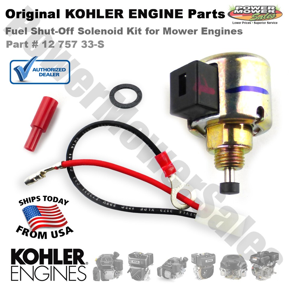 Carkio Kit Di Riparazione Solenoide Carburatore Compatibile Con Kohler Nos 12-757-09, 12-757-33 S E 1275733 - Foto 3