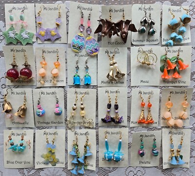 Mi Jardín Easter & Floral-Themed Earrings for Pierced Ears OOAK
