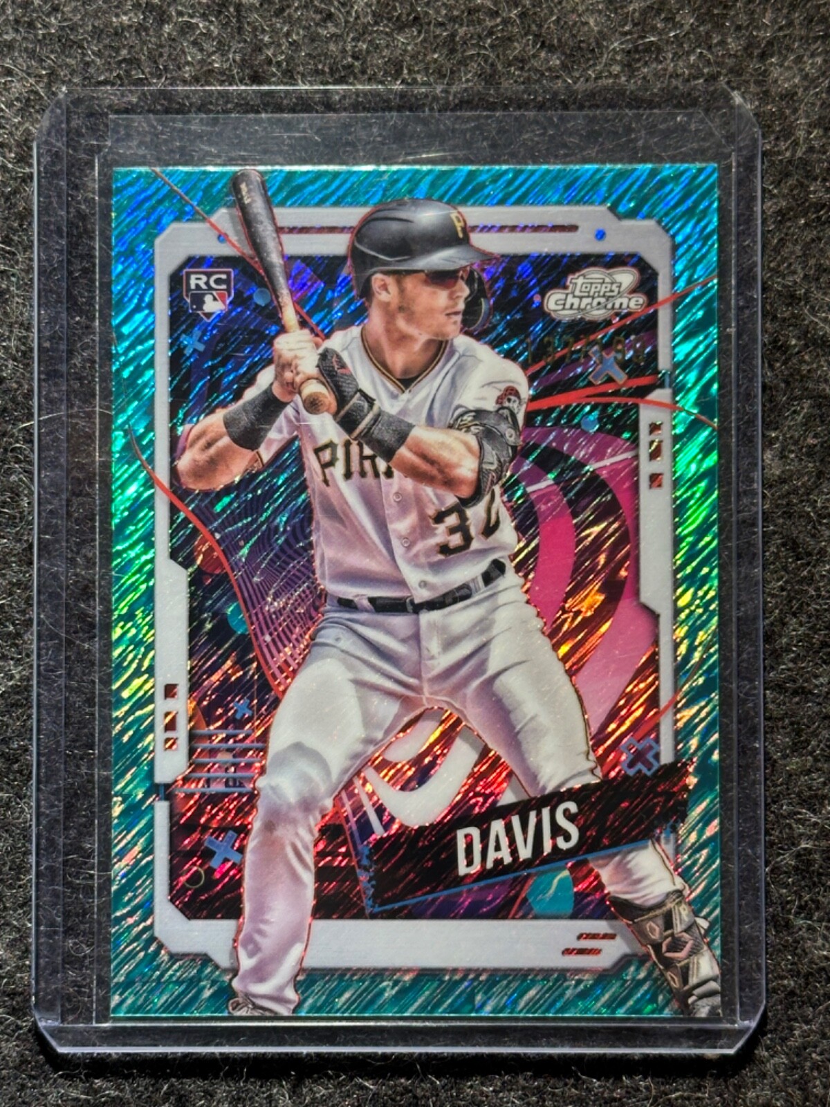 2024 Topps Cosmic Chrome Henry Davis RC Aqua Equinox /199 #100 Pirates