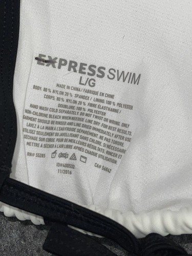 EXPRESS TRIANGLE Bikini Top L SWIM Strappy Sexy - Picture 4 of 4