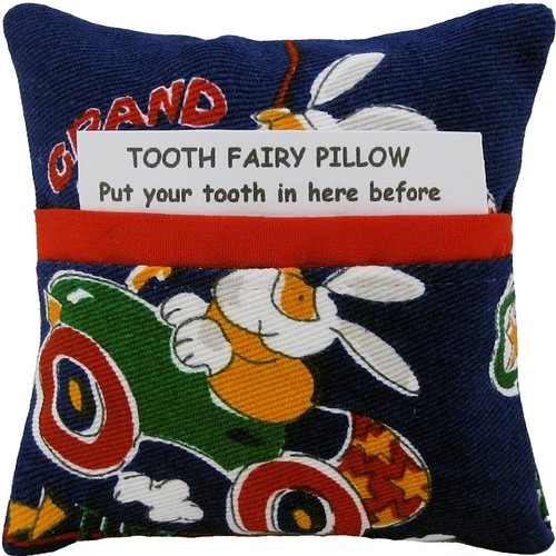 Tooth Fairy Pillow, Choice Animal Sport or Star Print Fabric, Boys & Girls - Picture 66 of 122