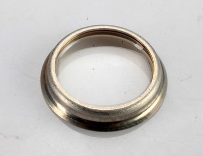 DUGENA: Uhrglas KAPSEL Rundglas mit Alu-Ring Armierung, 35,4 mm Durchmesser 