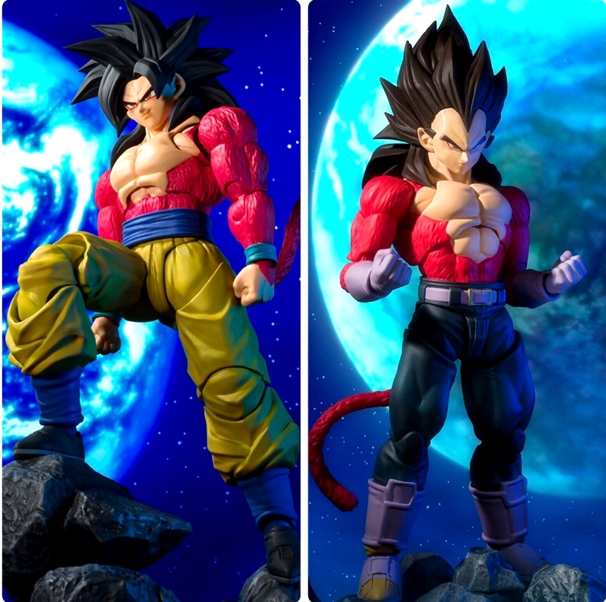 ドラゴンボール BATTLE OF THE SUPER SAIYAN 4個セット Dragon Ball Figure S.H.Figuarts Super Saiyan 4 Goku & Vegeta set