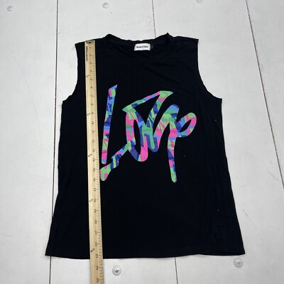 Magicmk Black Love Graphic Tank Women's Size Small | eBay