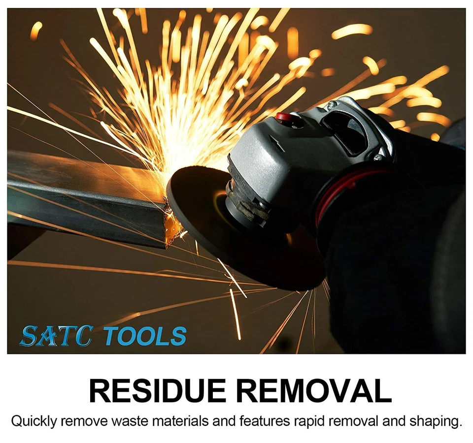 PACK de 100 muelas abrasivas de 4-1/2" x 1/4" x 7/8" disco de metal de acero de 4,5 pulgadas para amoladora Foto 3 de 4