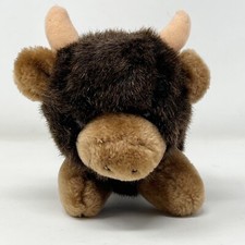 Diamond Bison Buffalo Russ Berrie Cody Small Plush Stuffed Animal 5" Tall