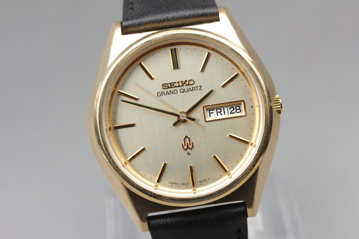 時計 SEIKO 4843-8041 New Belt [NEAR MINT] SEIKO Grand Quartz 4843-8041 Vintage