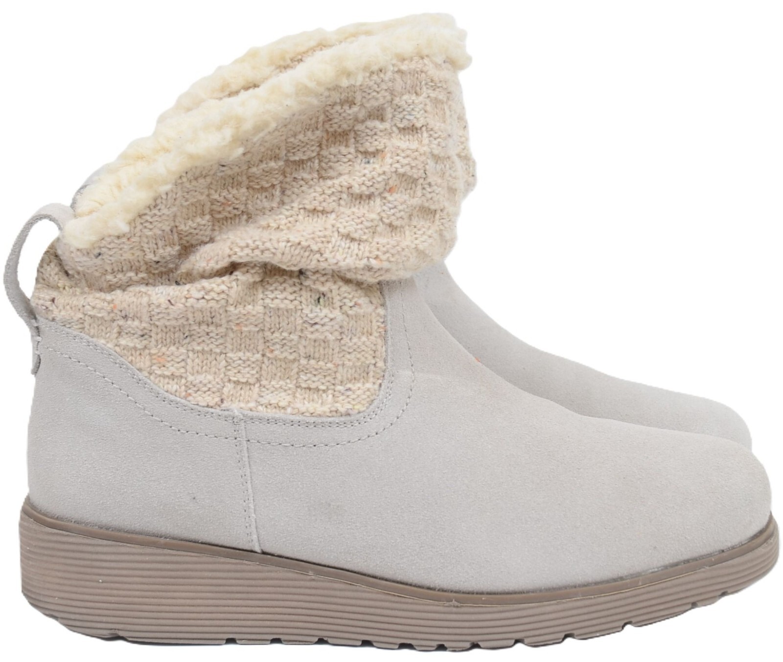 Skechers Leather Sock Shaft Insulated Faux Sheepskin Boots Women's