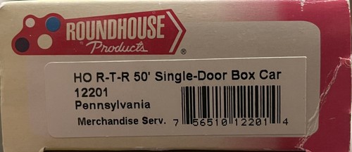 Roundhouse 12201 HO Scale 50' Single Door Box Car ~ Pennsylvania (PRR) 118744 - Picture 2 of 2