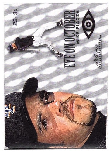MIKE PIAZZA 2000 Skybox Dominion WARP TEK PLUS EYE ON OCTOBER JAMBALAYA /31 💎 - Picture 2 of 2