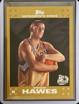 Spencer Hawes - 2007-08 Topps Basketball - Rookie - Gold - Numbered /2007
