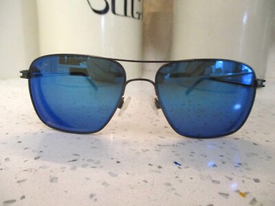 Maui Jim MJ328 02D black titanium aviator sunglass eyeglass frames 56 16 140