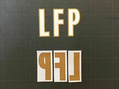 Flocage Personnalisé Monblason Alphabet – Blanc/or, Pour Maillot LFP Ligue 1 (Kamara, Etc.)