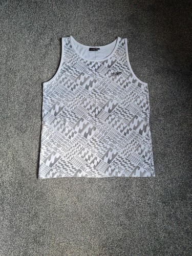 Billabong mens white vest top,tank top size xxl used condition
