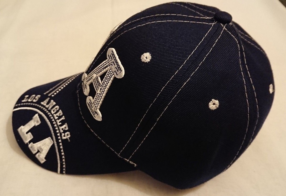 LA Cap embroidery work Navy Blue Brand New | eBay display picture 1