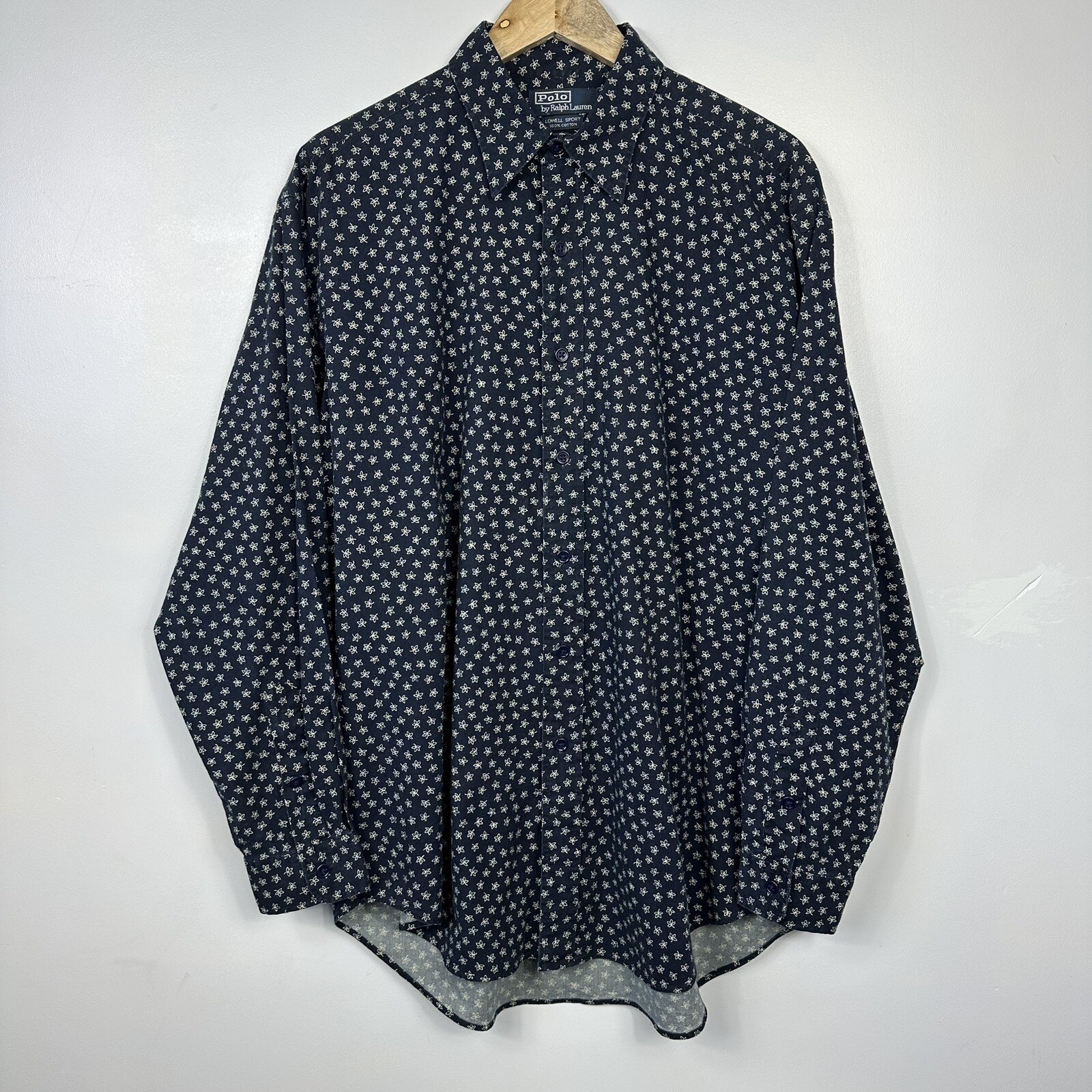 Polo Ralph Lauren Floral Shirt, Lowell Sport Fit, Vintage, Size Mens Large