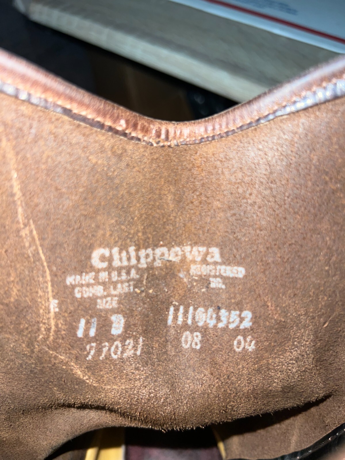 CHIPPEWA 99021 MEN  BROWN LEATHER ELEPHANT PRINT  Cowboy WESTERN BOOTS SIZE 11 D