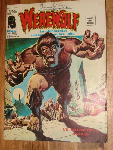 WereWolf, (Hombre lobo), Volumen 2 de Vertice numero 5 en grapa, muy buen estado